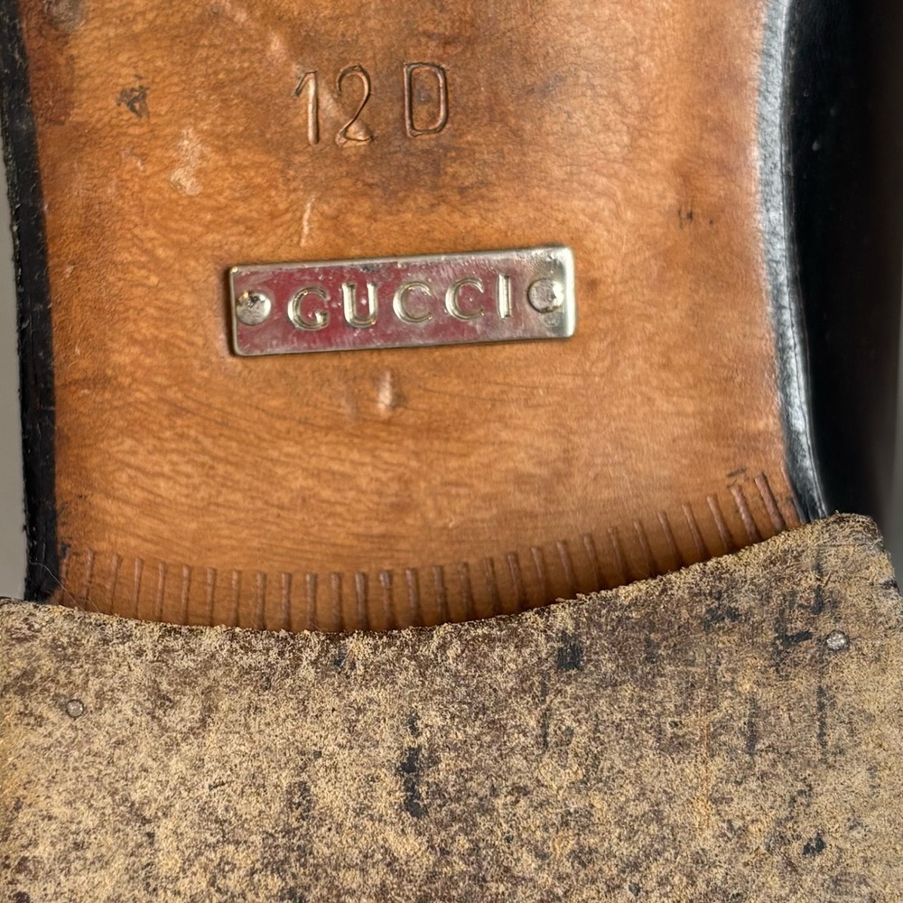 Gucci Black Leather Horsebit Loafers - Picture 5 of 6